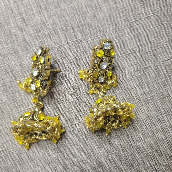 Colorful Indian Style Bangle and Earring Set - Picture 8 of 8